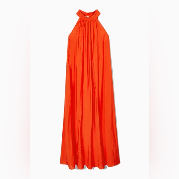 COS | Dresses | Cos Halter Neck Maxi Dress Sz | Poshmark